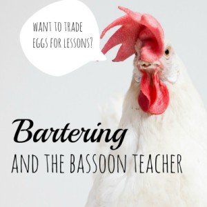 How to set up a bartering arrangement for music lessons