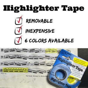 My new favorite thing - Highlighter Tape
