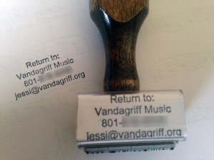 Vandagriff Music stamp