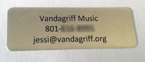 Vandagriff Music sticker