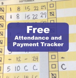 FREE attendance and payment tracker for music teachers