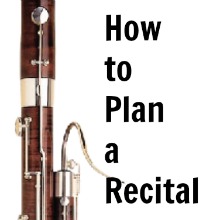 How to plan a recital